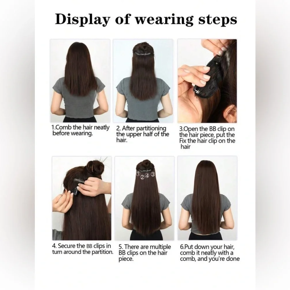 Extra light Blonde Water Wave hair extensions Clip ins - Picture 11 of 11